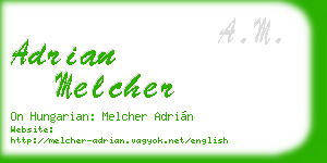 adrian melcher business card